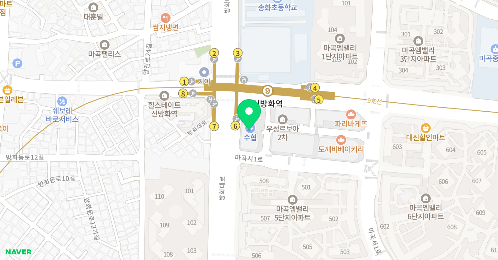 뮤제드아트스쿨 미술학원 위치