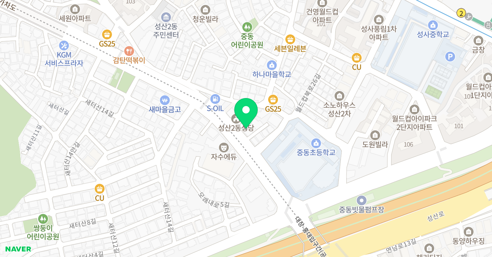 한국체대천마 태권도 위치