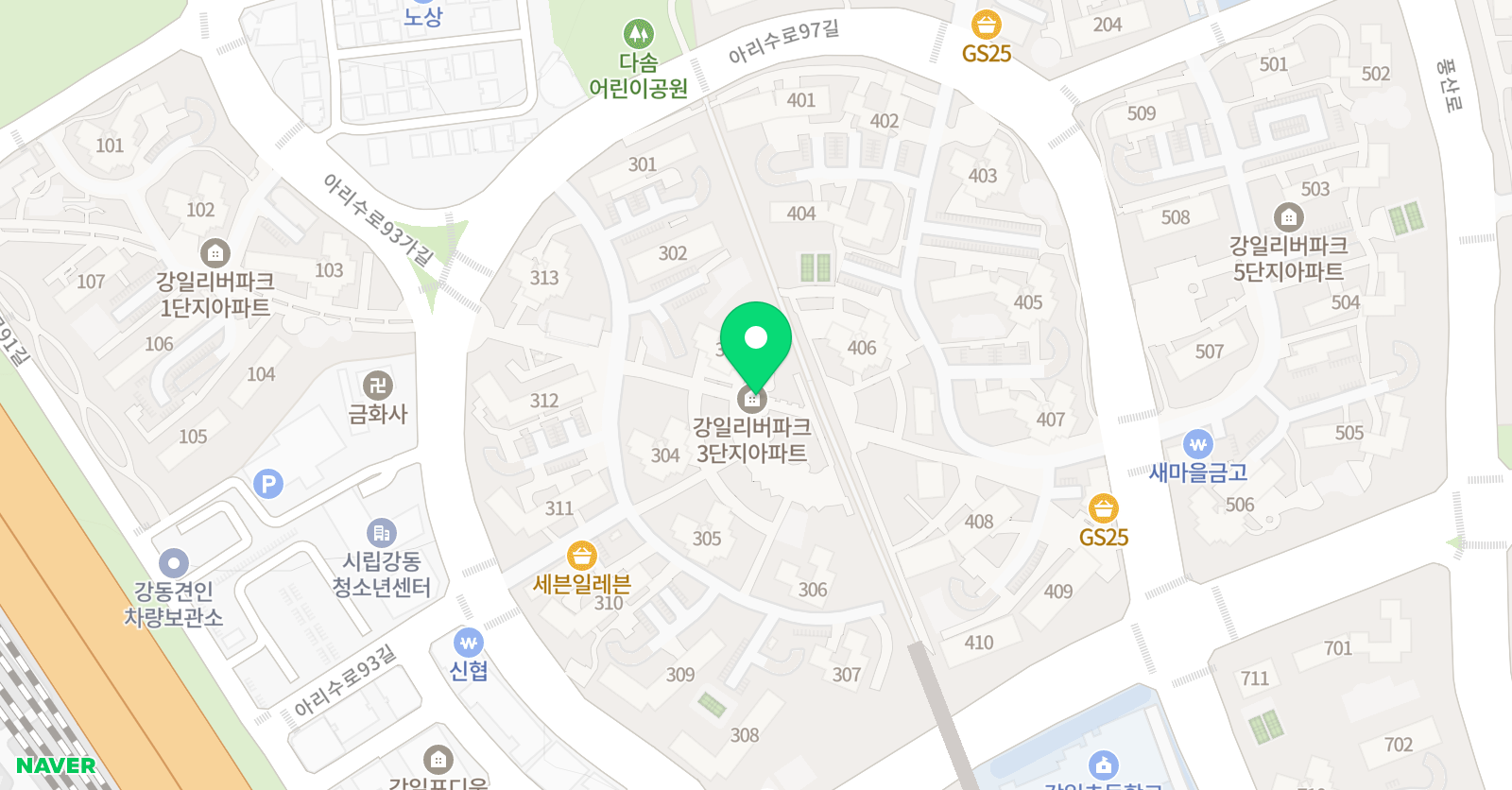 플라톤아카데미 강일리버 독서논술교습소 위치