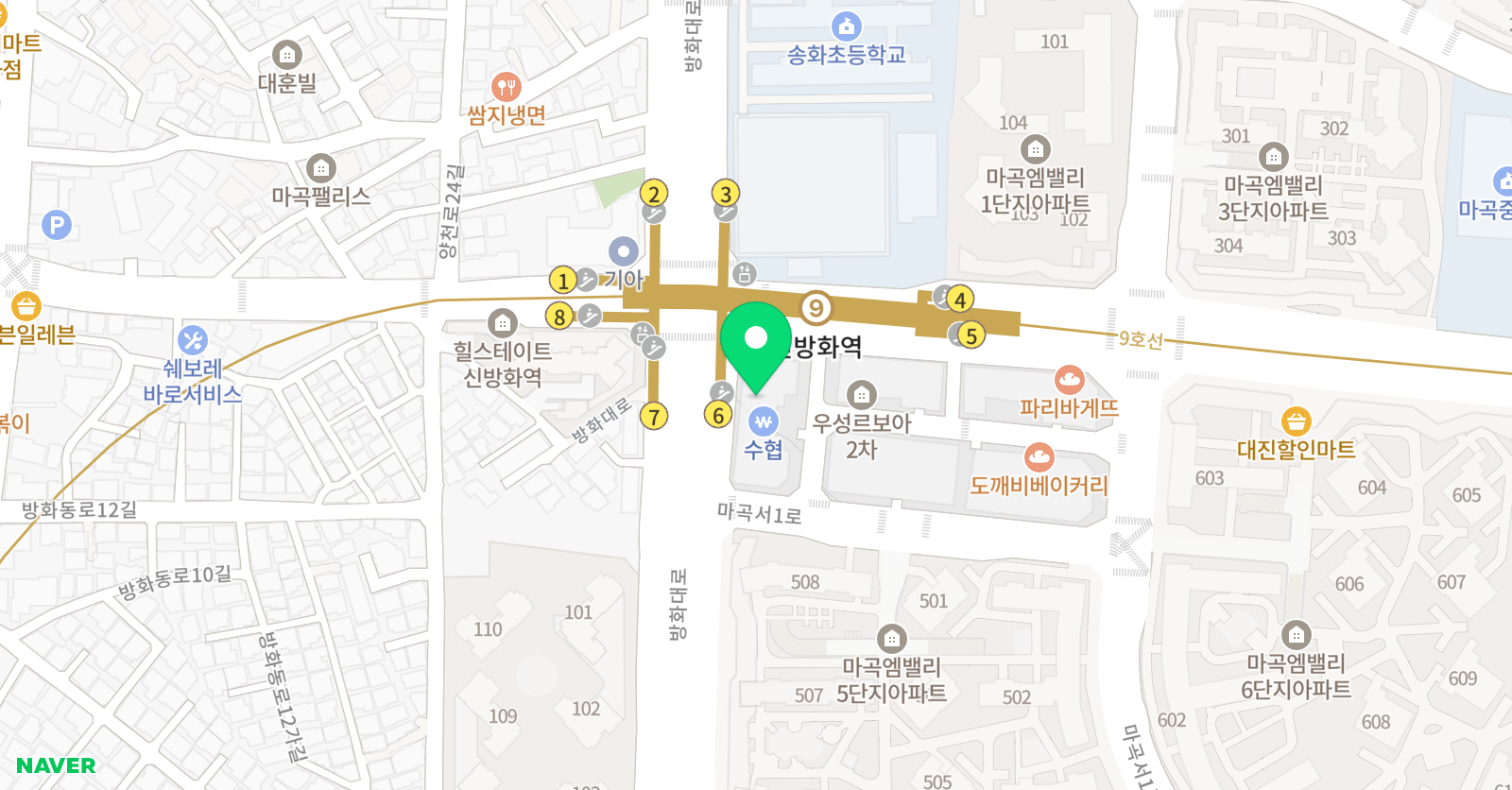 EiE 고려대 어학원 강서마곡직영캠퍼스 위치