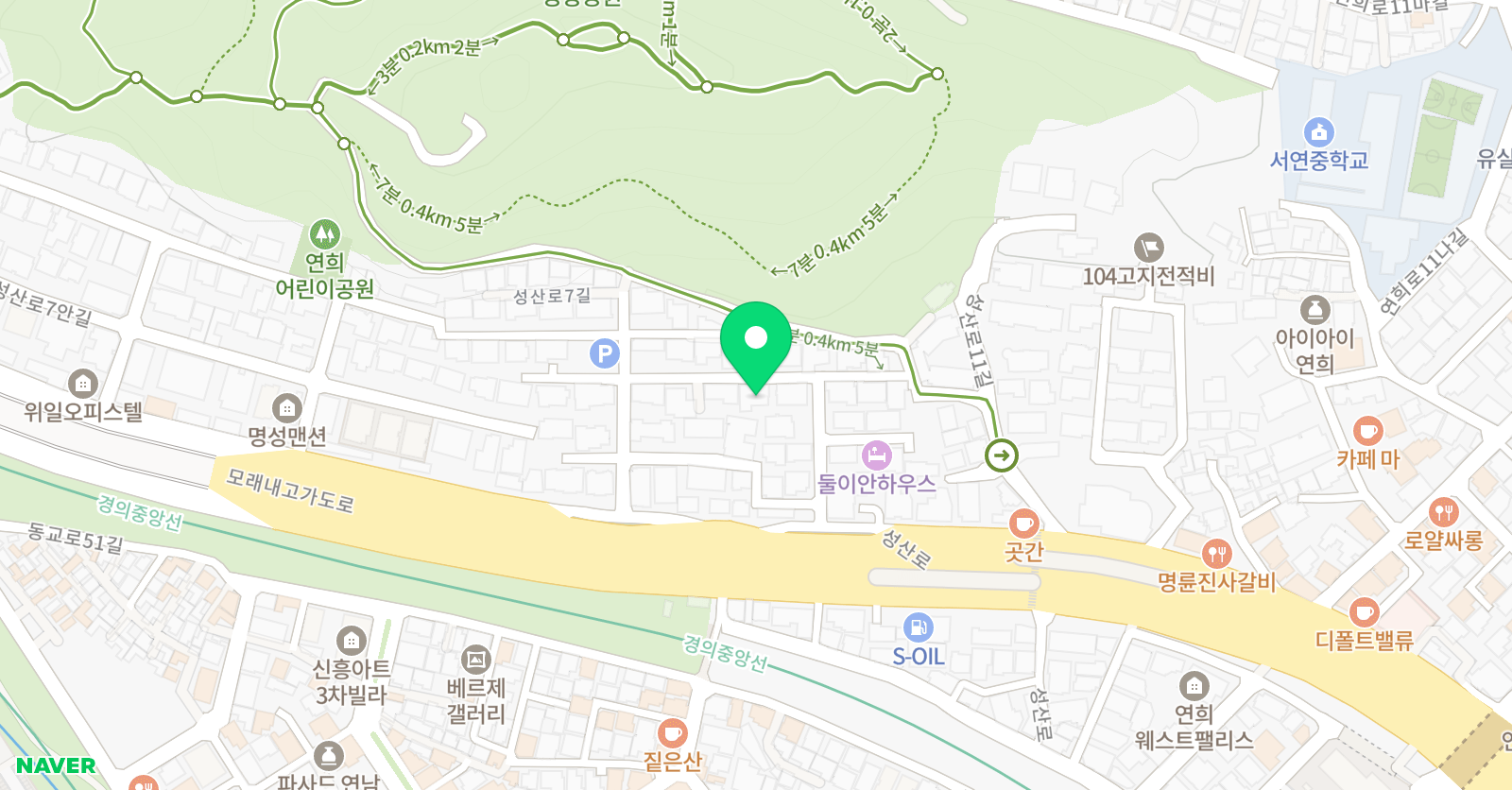 신성한 작업실 미술학원 위치