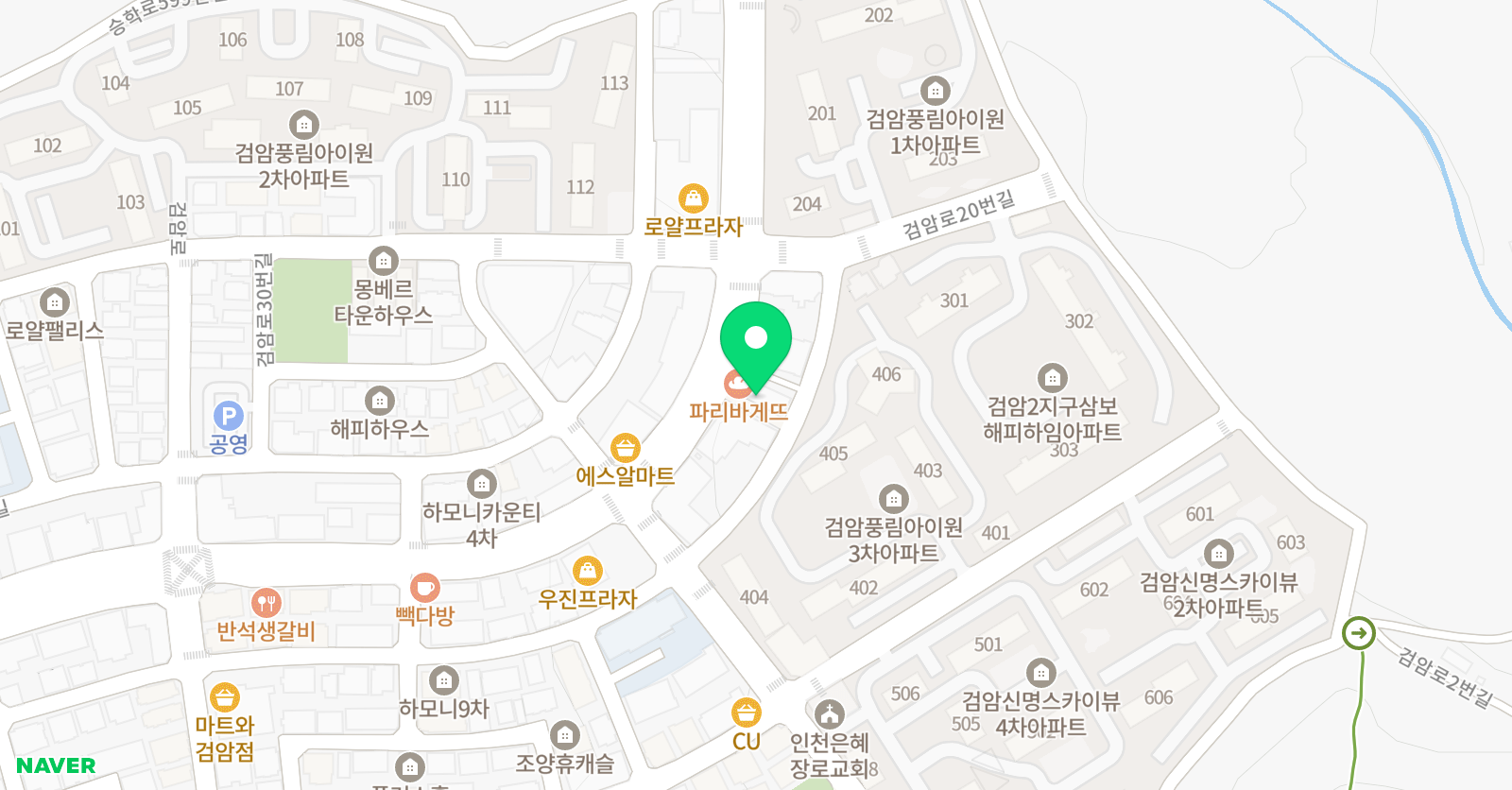 차오름 수학영어학원 위치
