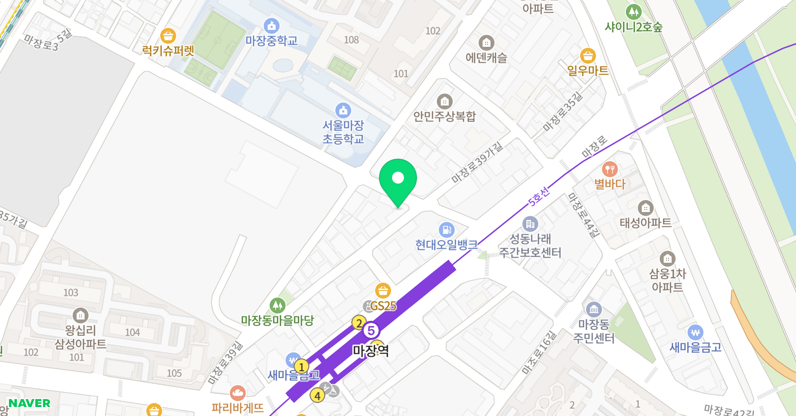 가온 피아노학원 위치