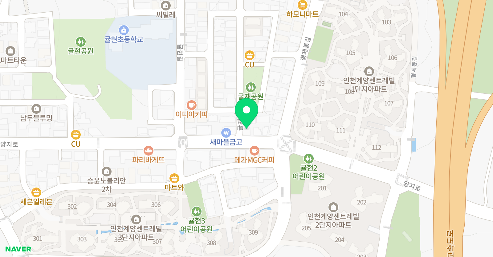 귤현뮤직트리 음악학원 위치