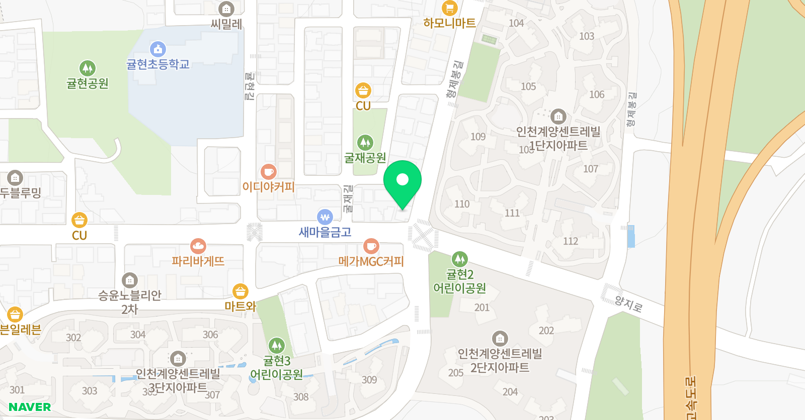 귤현 MSM 학원 위치