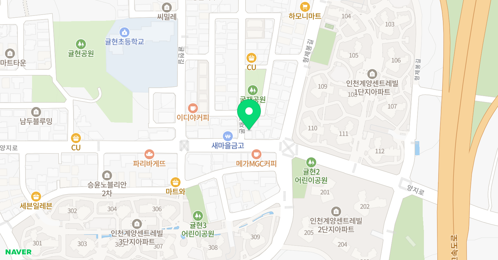 기탄 사고력교실 계양차오름에듀점 위치