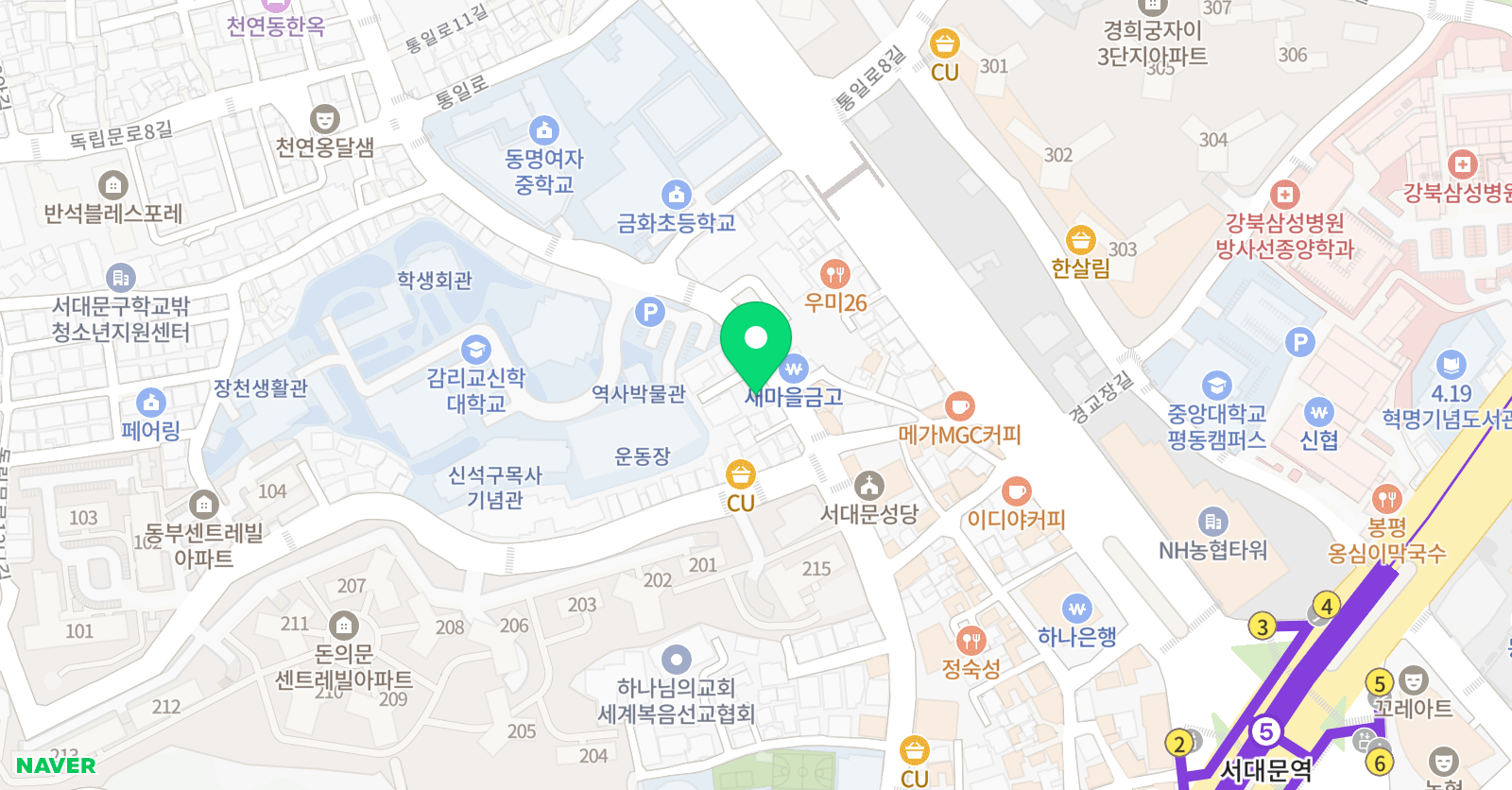 스카이 수학학원 위치