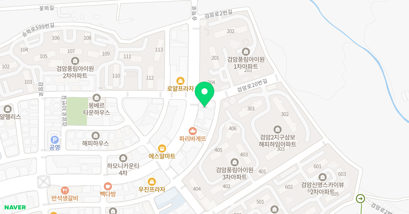 하늘그리미 미술 위치