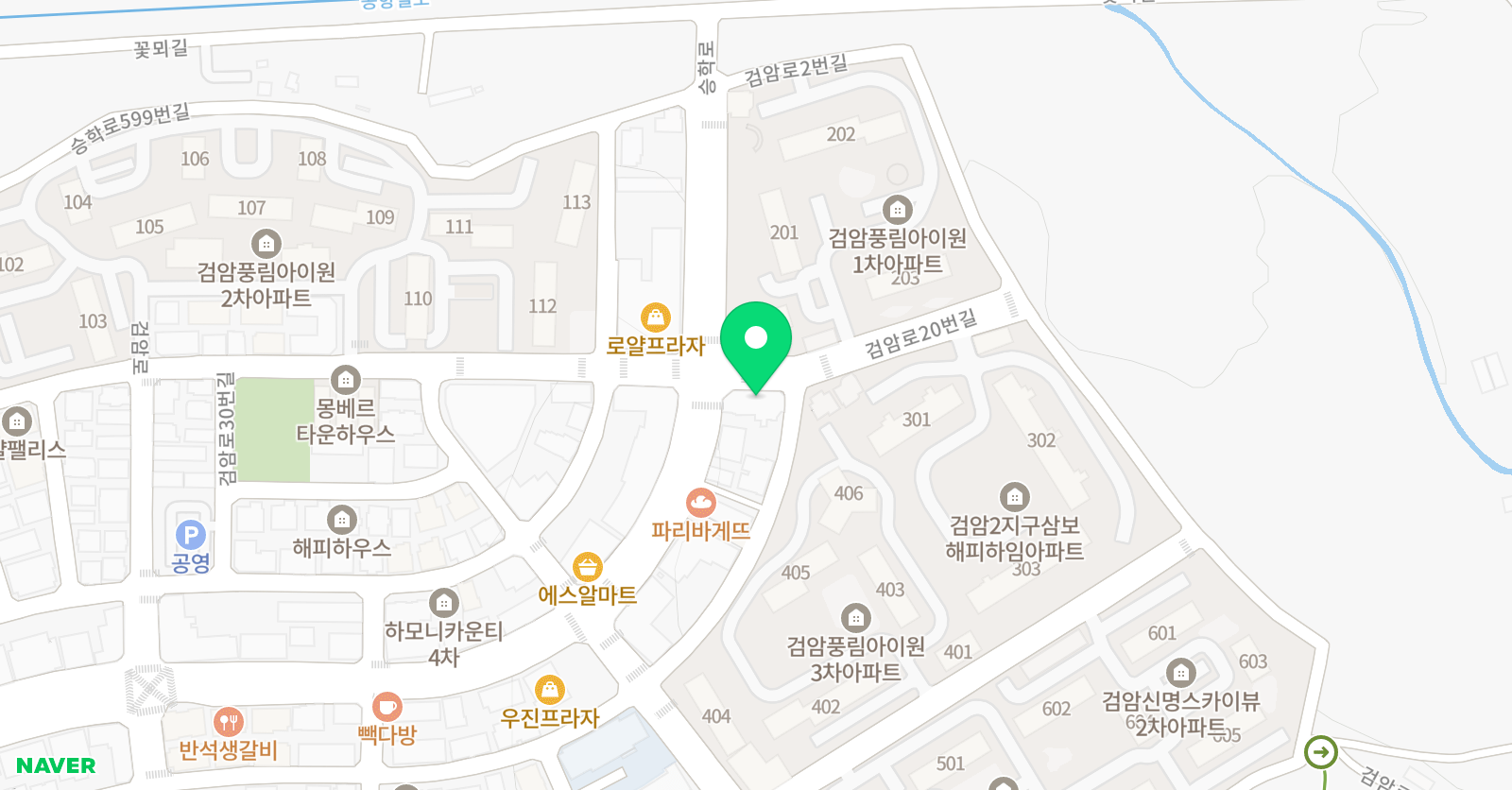 아이사랑 태권도장 위치