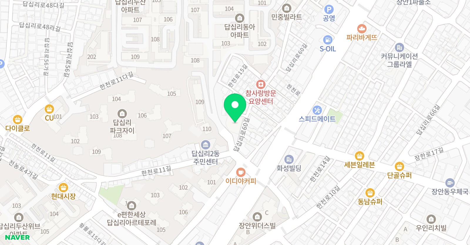 오아시스 유소년스포츠센터 위치