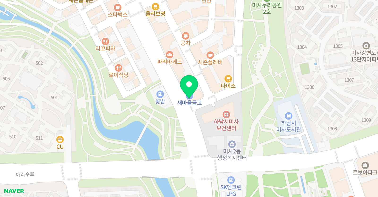 정상 어학원 미사국제분원 위치