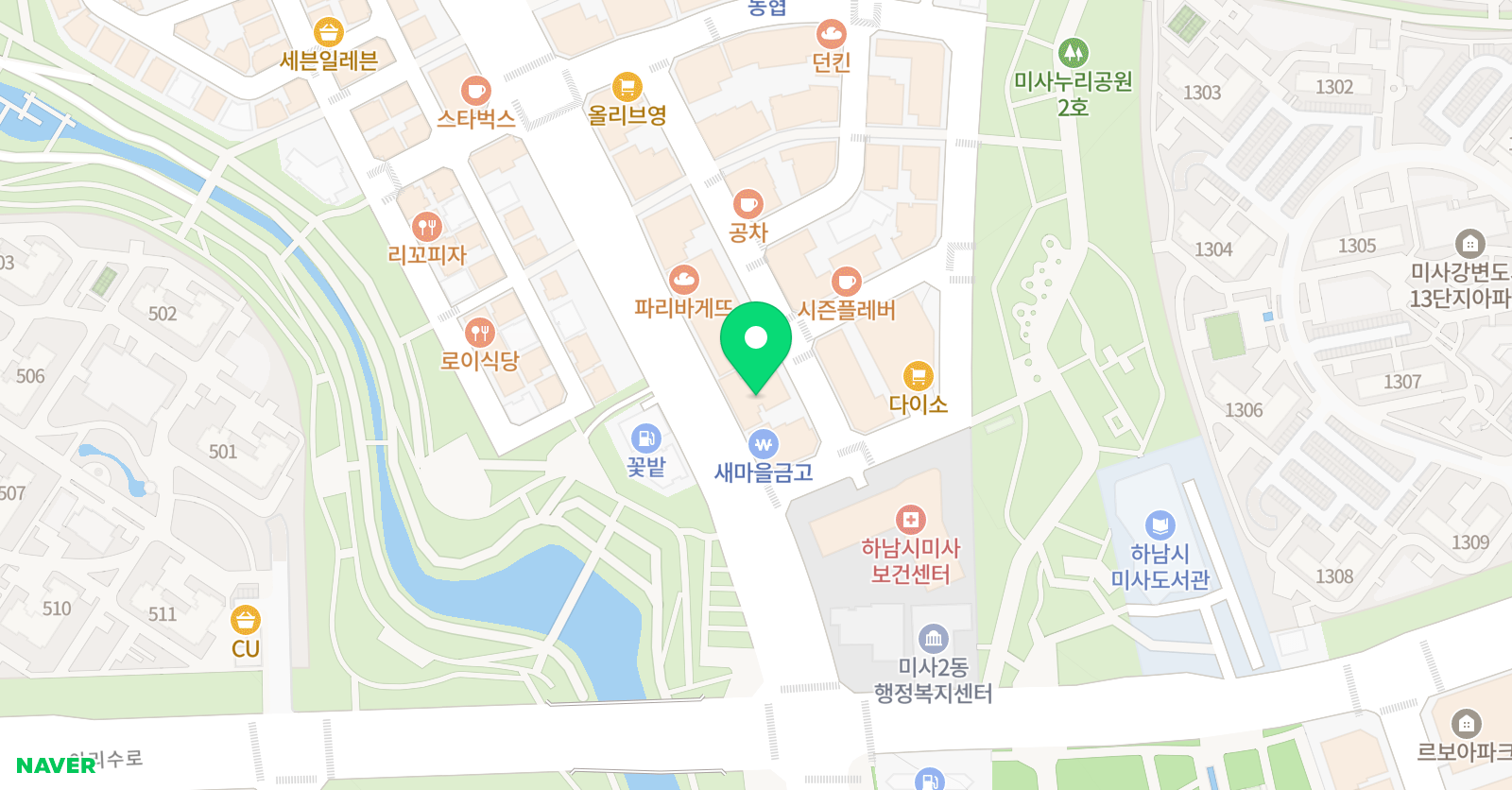 위드스토리 미술학원 하남미사점 위치