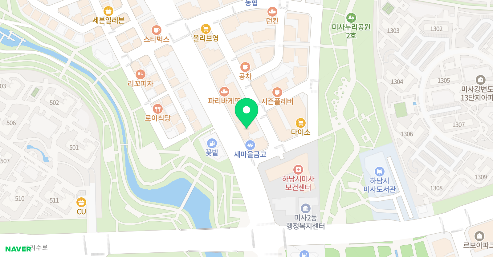 미사 아이비 영어학원 위치