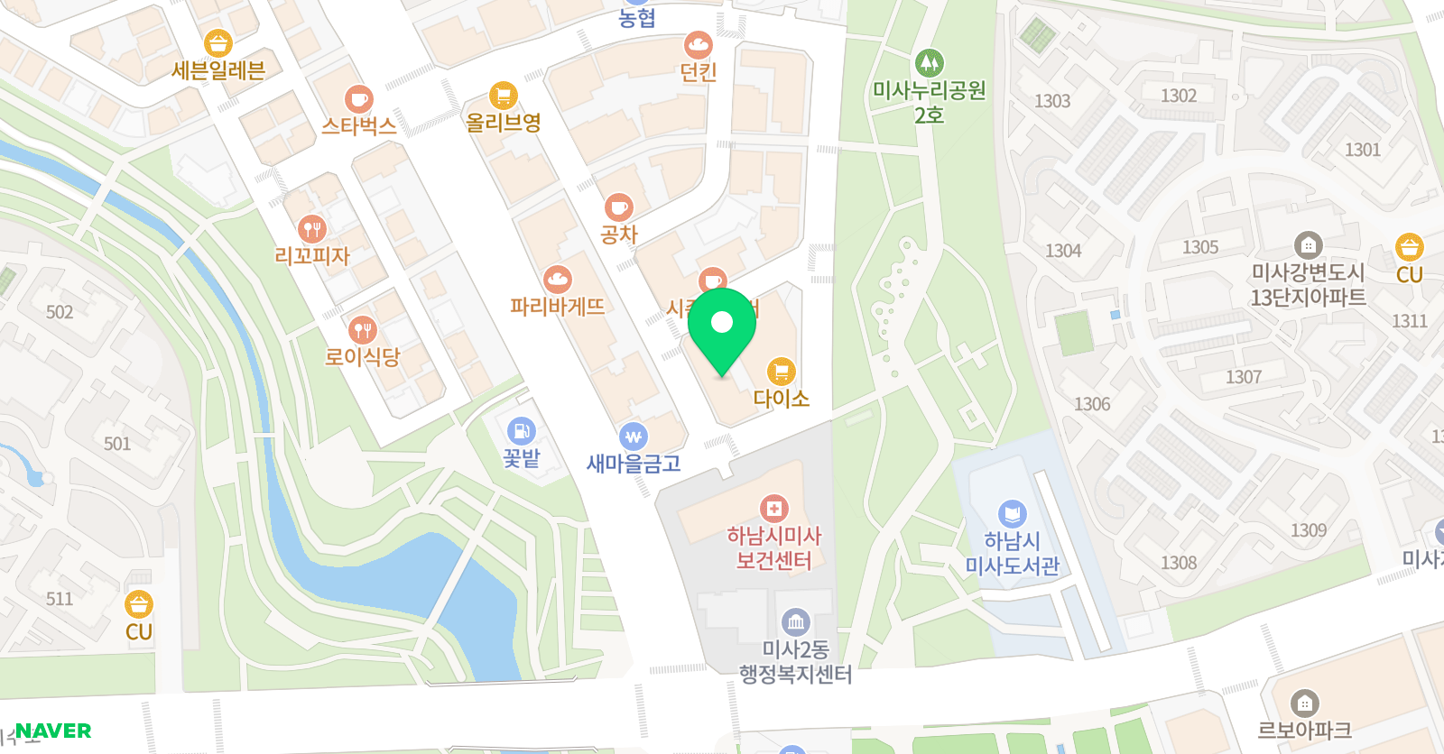 와이키즈 하남미사센터 위치