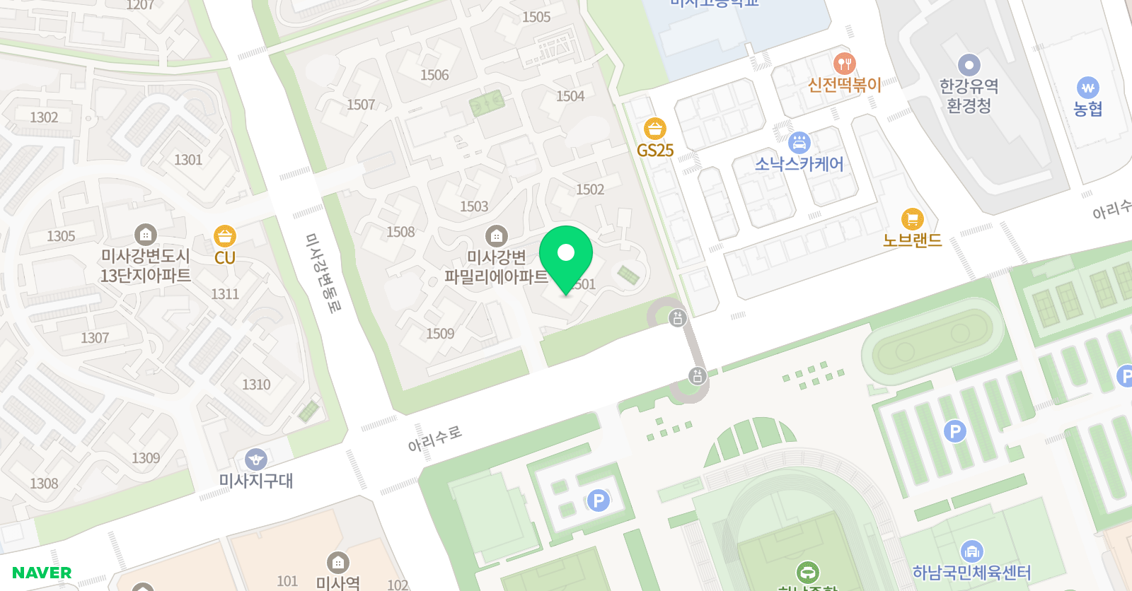 플레이팩토 수학학원 미사 15블럭교육원 위치