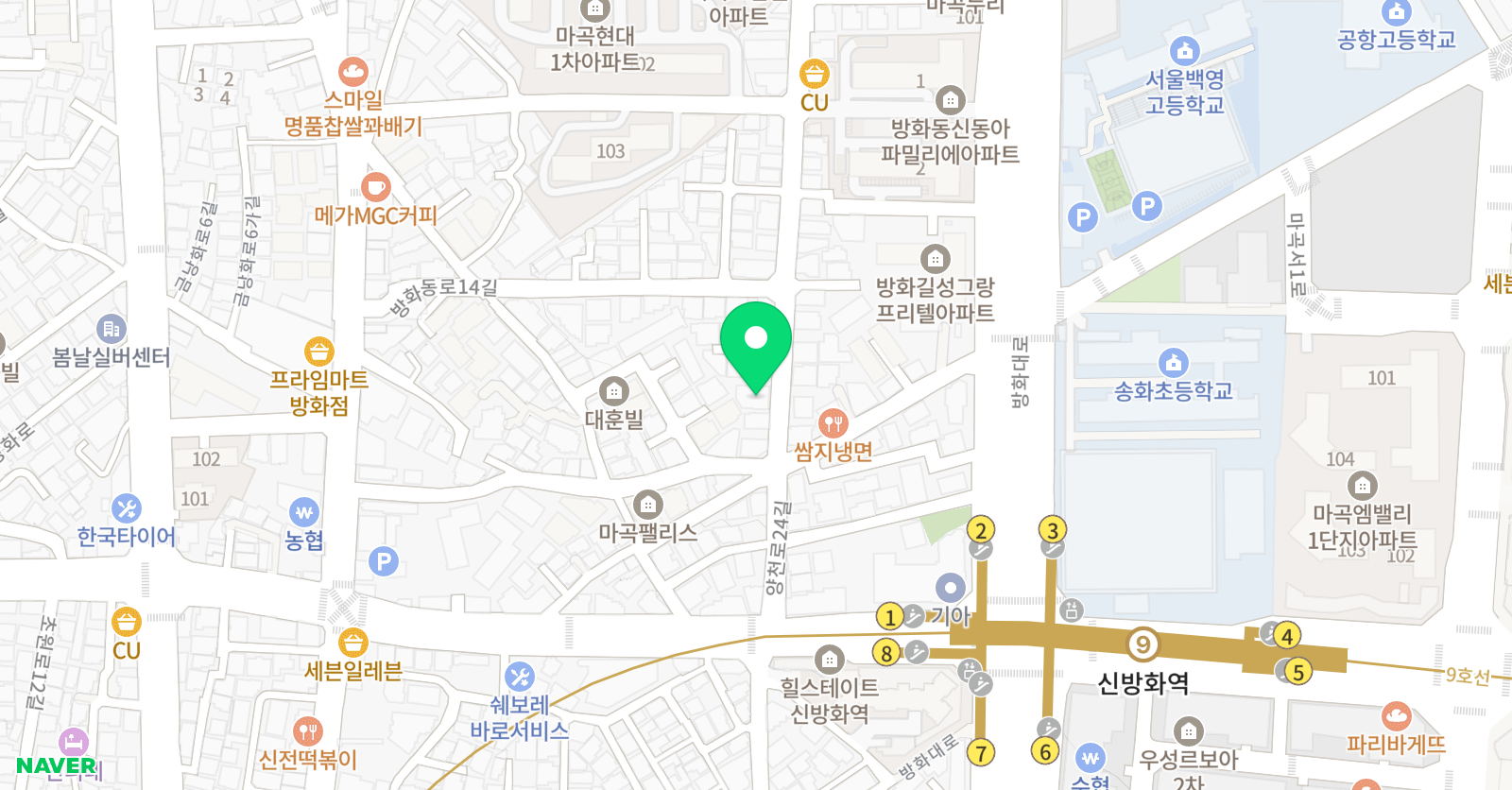 삼성 영어셀레나 신방화교습소 위치