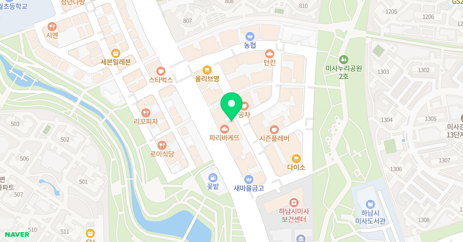 이에스파워 어학원 미사센터 위치