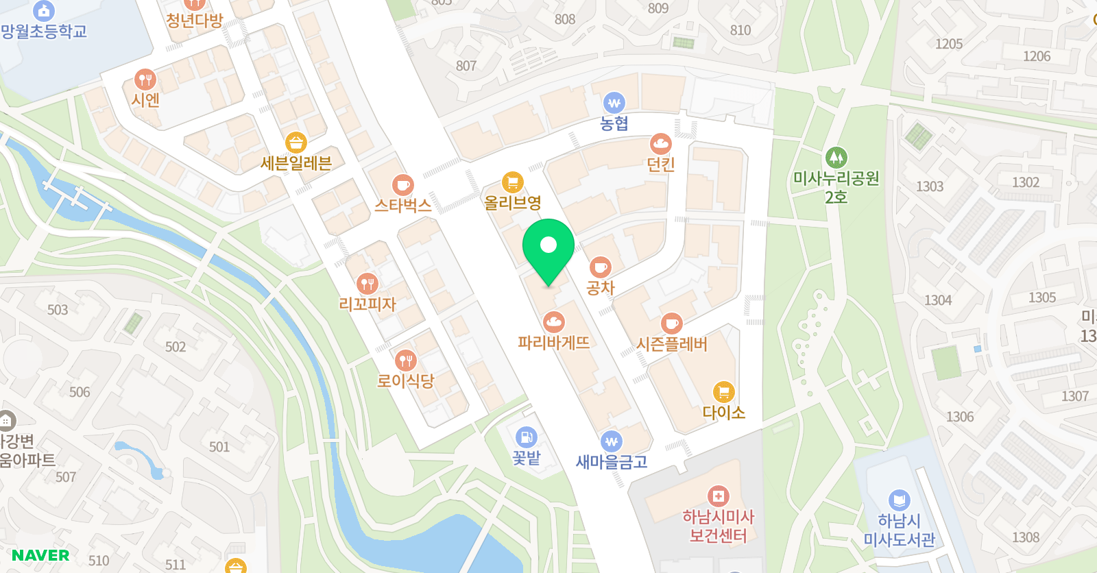 씨앤에이 논술 미사점 위치