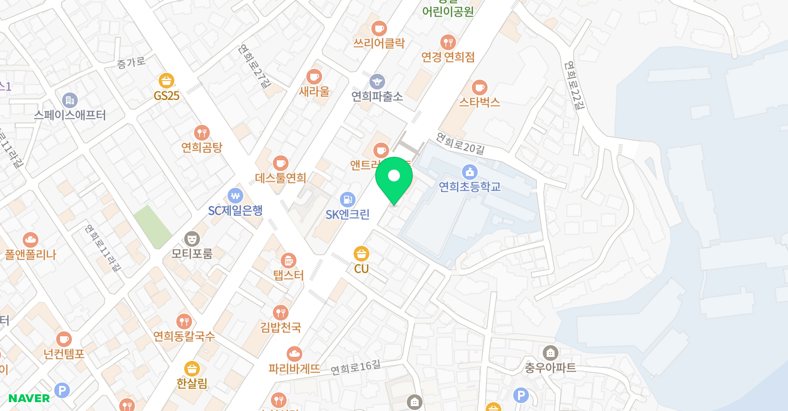 신뮤즈 음악교습소 위치