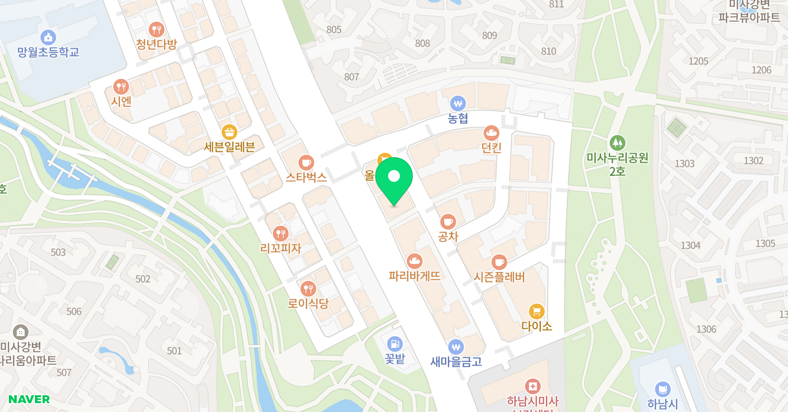 매쓰플랜 수학 하남미사학원 위치