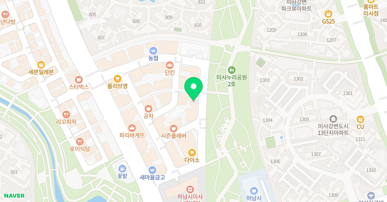 깊은생각 수학학원 2관 위치