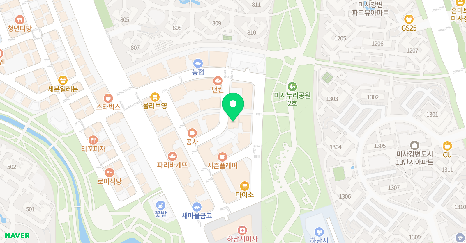 에듀코치개별지도하남미사학원 위치