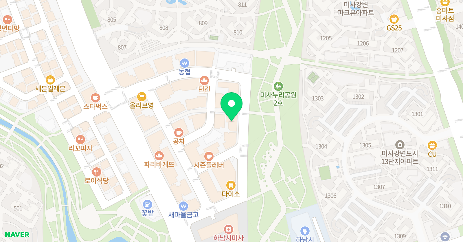두아잉글리쉬 학원 하남미사 위치