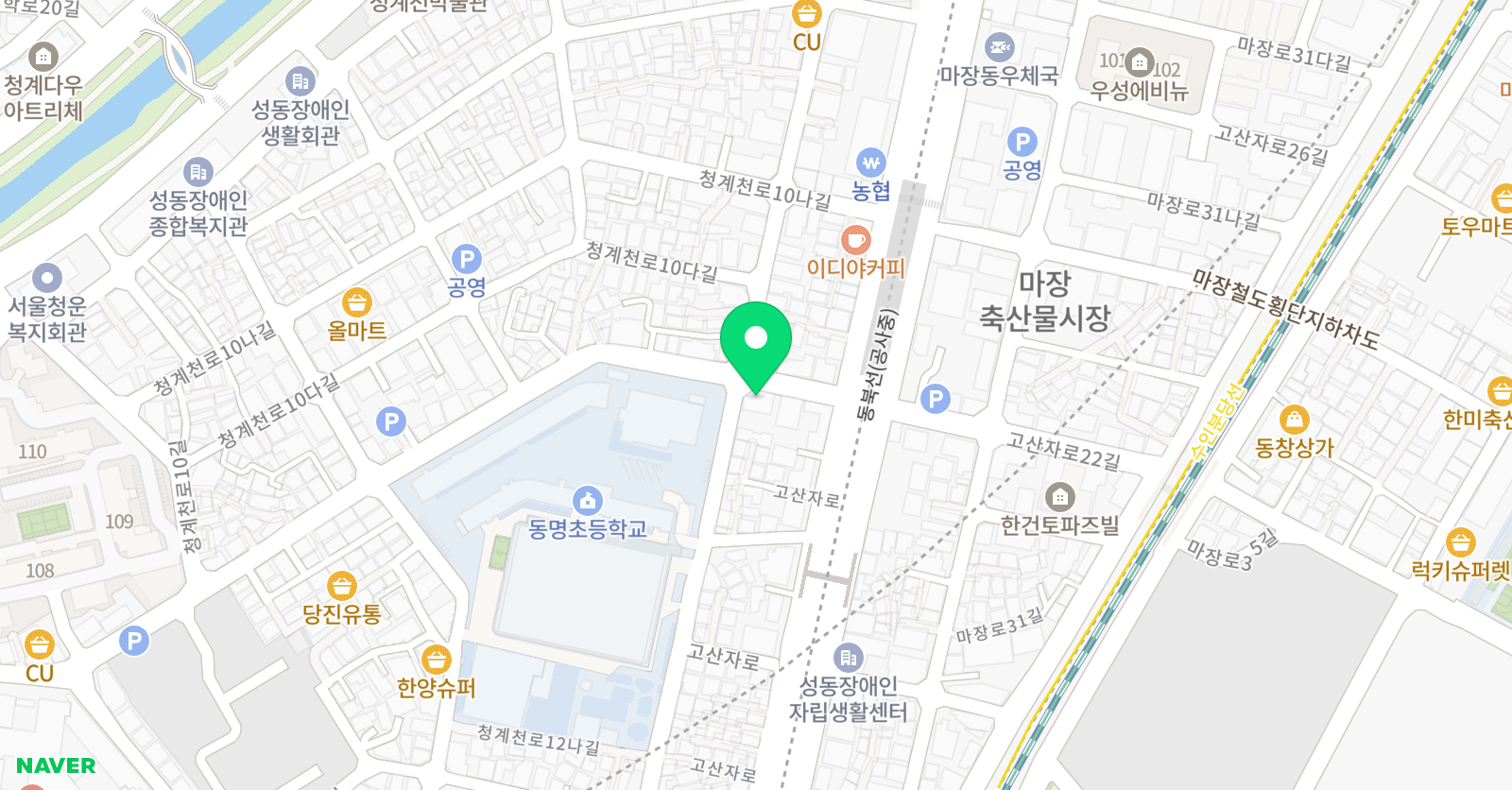 청담 학원 위치