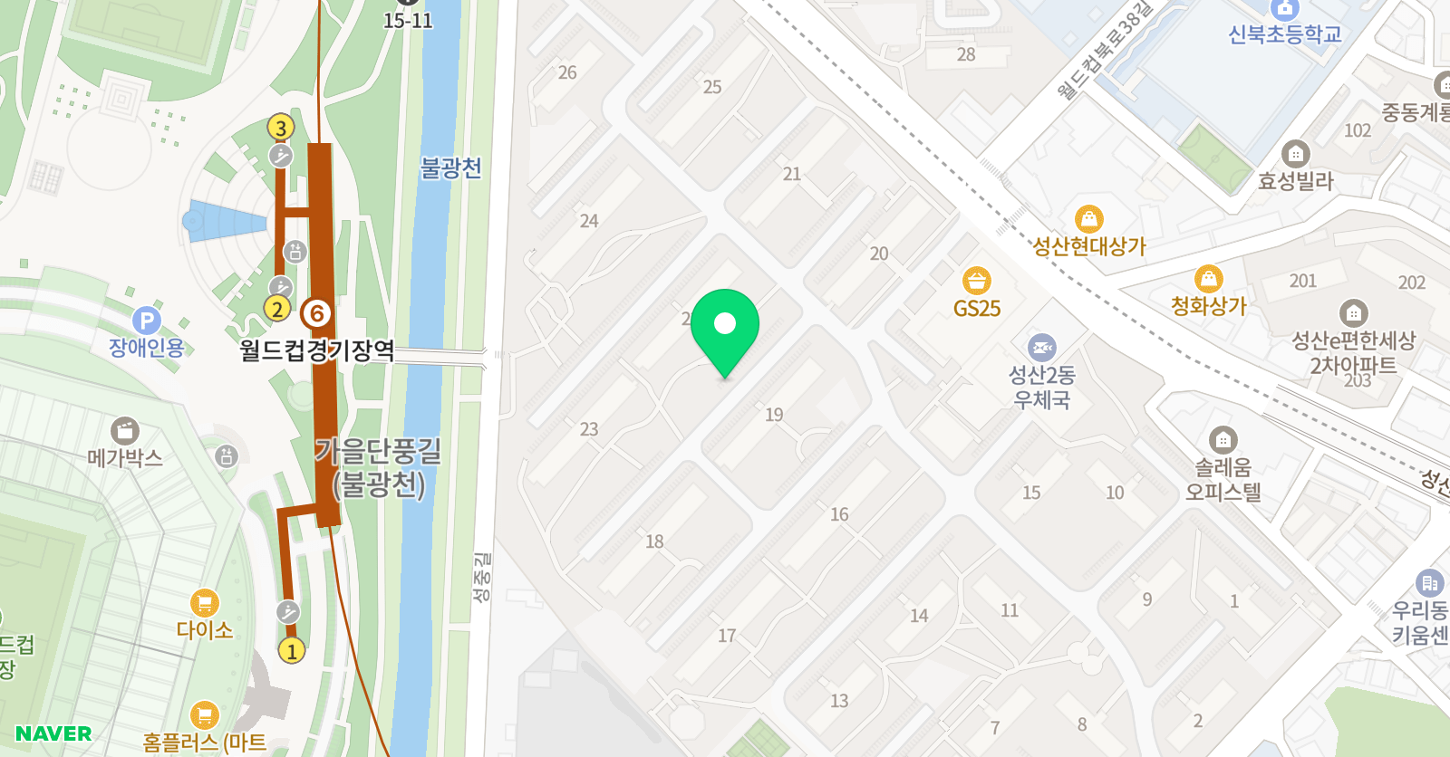 레벨업 수학 위치