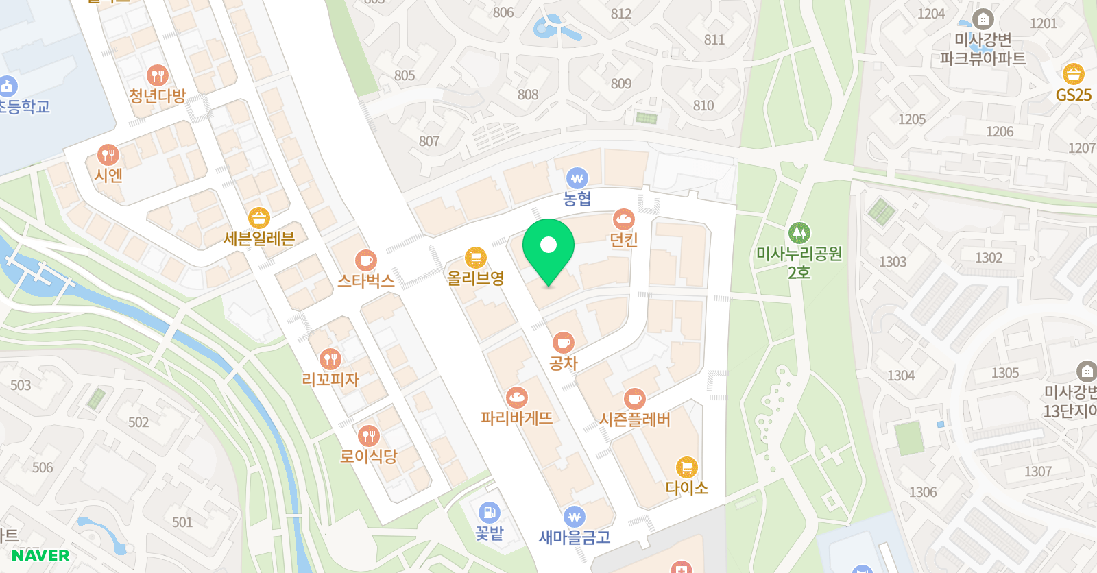 EiE고려대 어학원 하남미사강변캠퍼스 위치