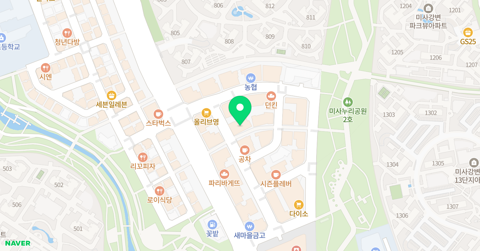 와이즈리더 하남본원 위치
