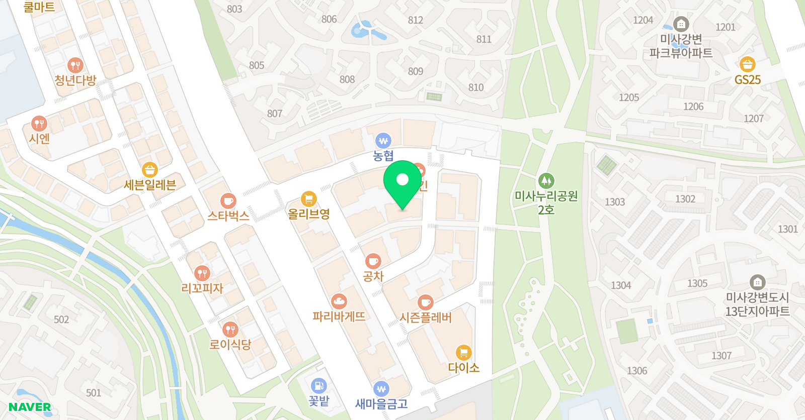 더브리에 학원 위치