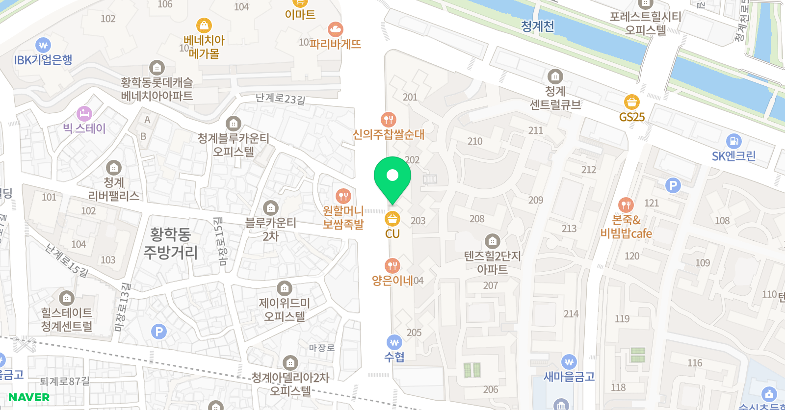 미래 태권도장 위치