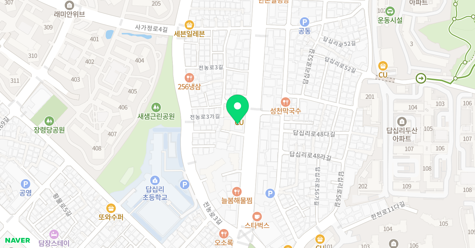시매쓰 답십리전농센터 위치