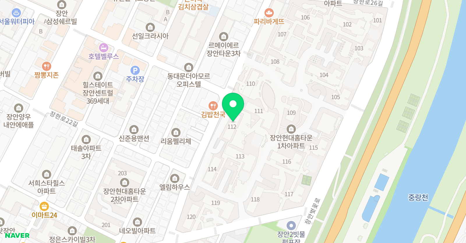 아소비 서울 장안현대홈타운점 위치