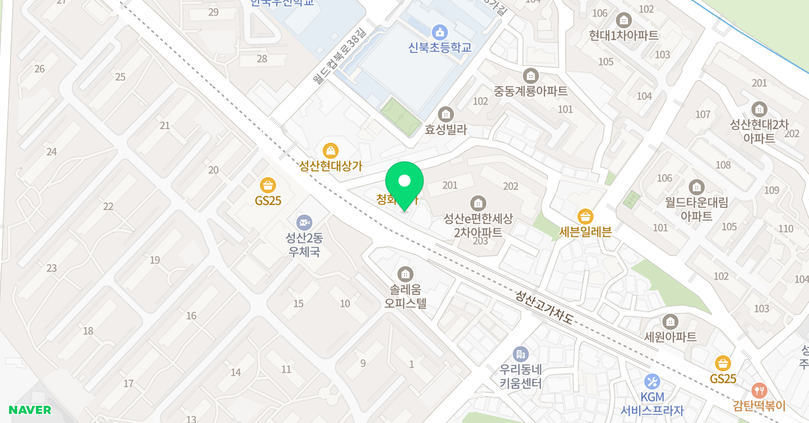 앤트스터디 명품초중관 학원 위치