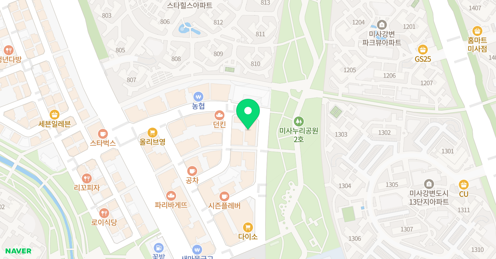 오스포츠 체육학원 위치