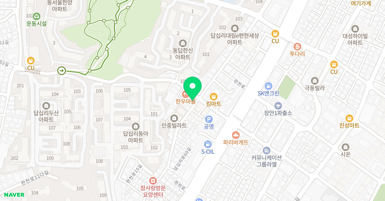 새롬 수학 위치