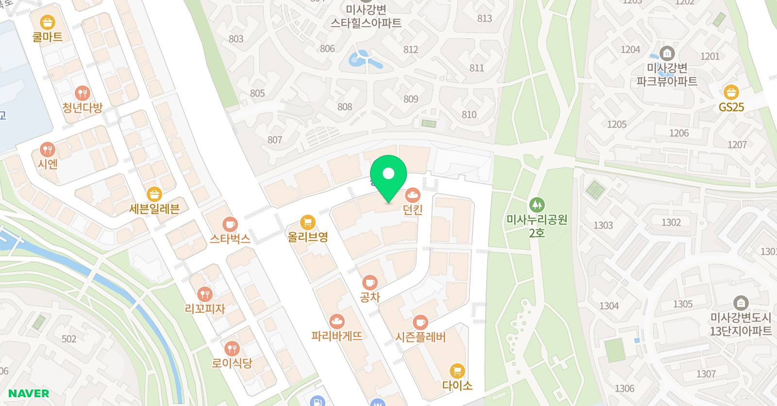 센트럴1리딩클럽 미사망월 캠퍼스 위치