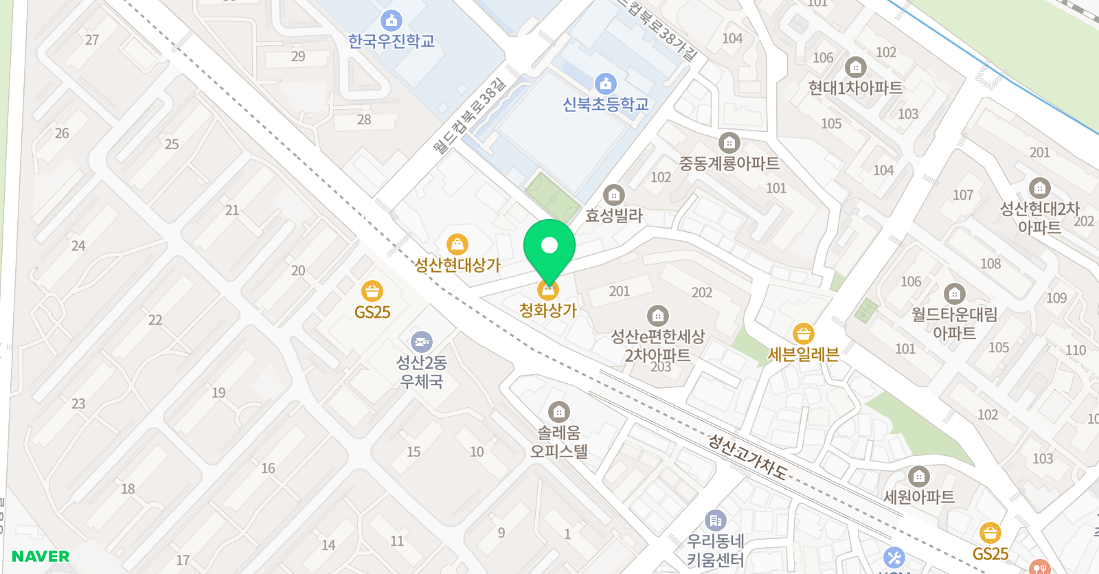 잉글리시아이 성산 학원 위치