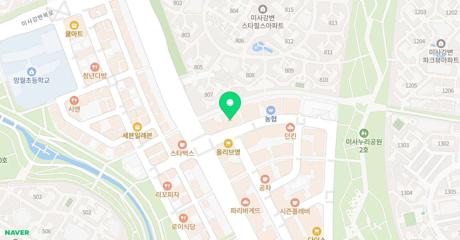 v2 학원 위치