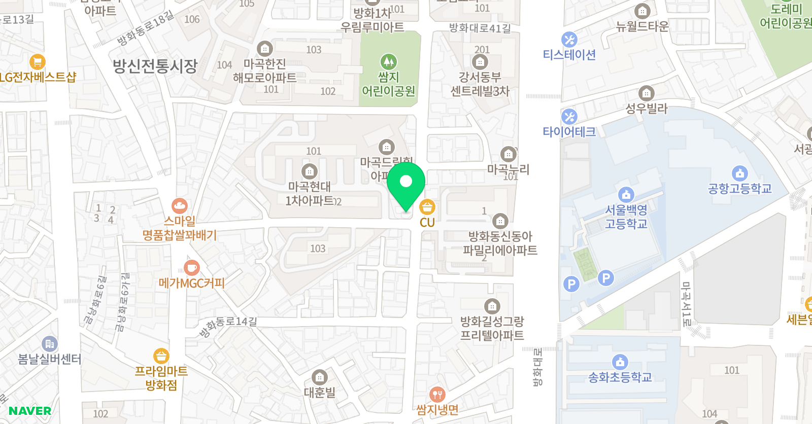국가대표태강원 태권도장 위치