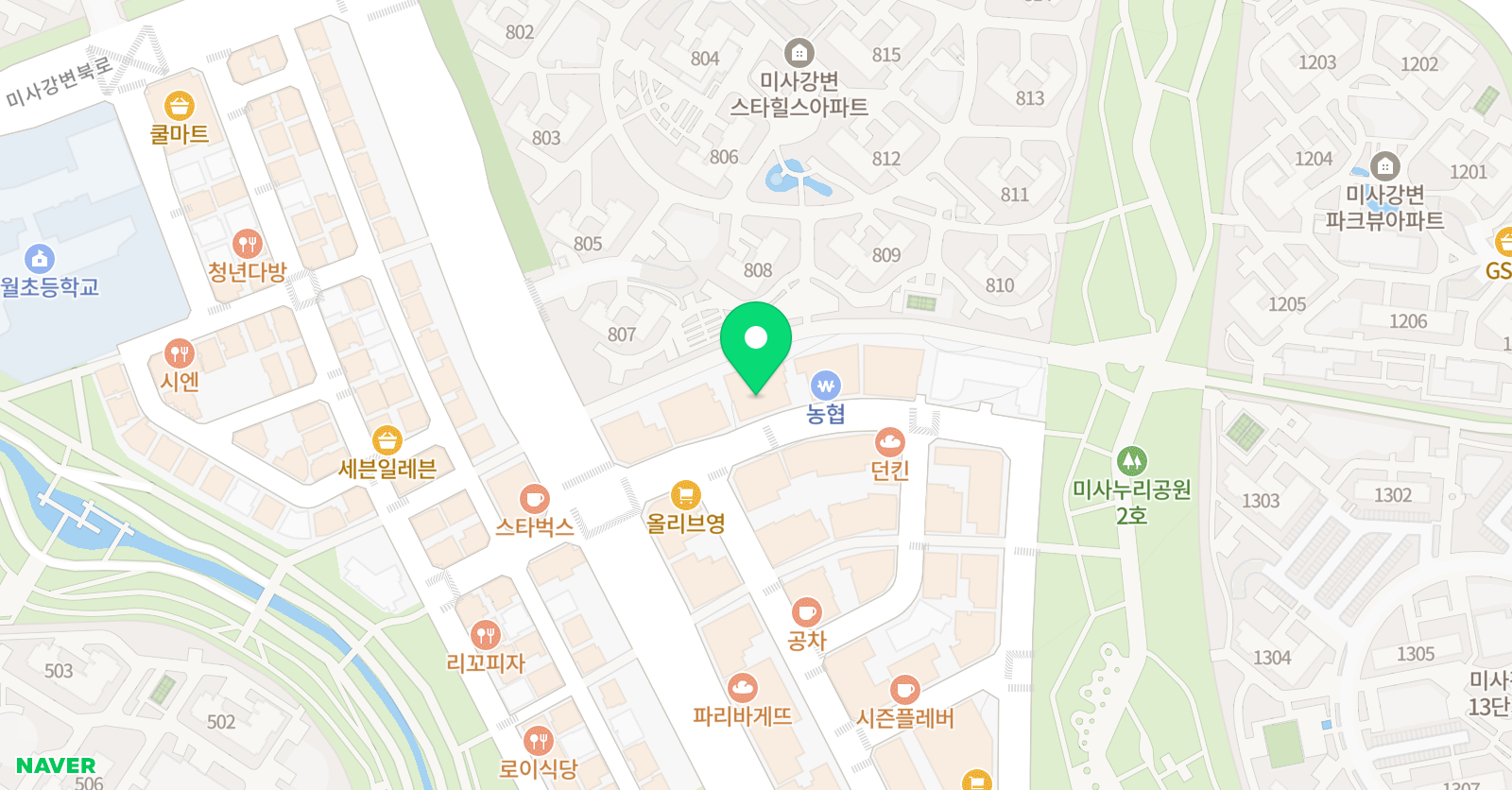 에이투지 학원 2관 위치