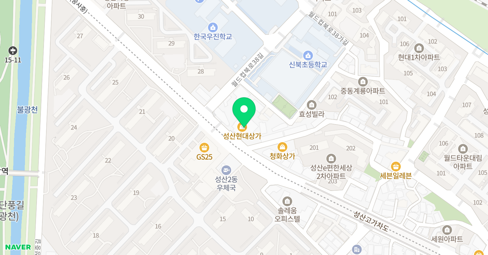 성산경원 태권도 위치