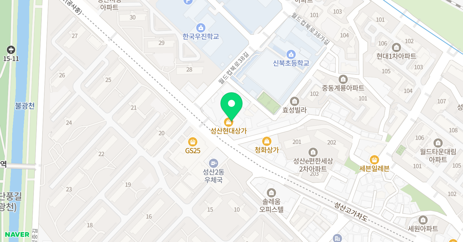 리드인 신북초센터 위치