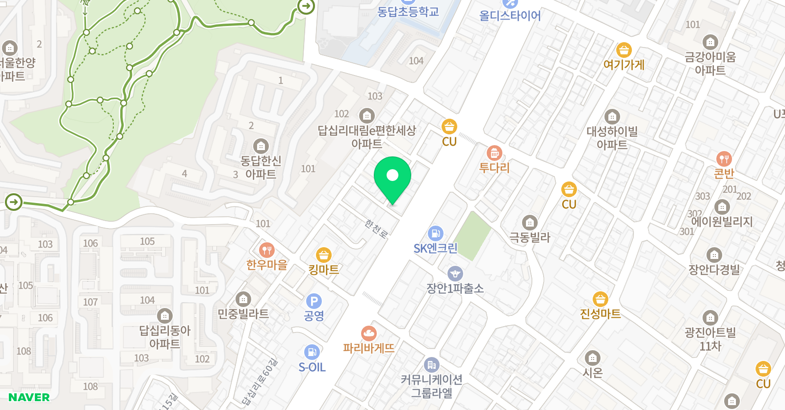 예인 영수학원 위치