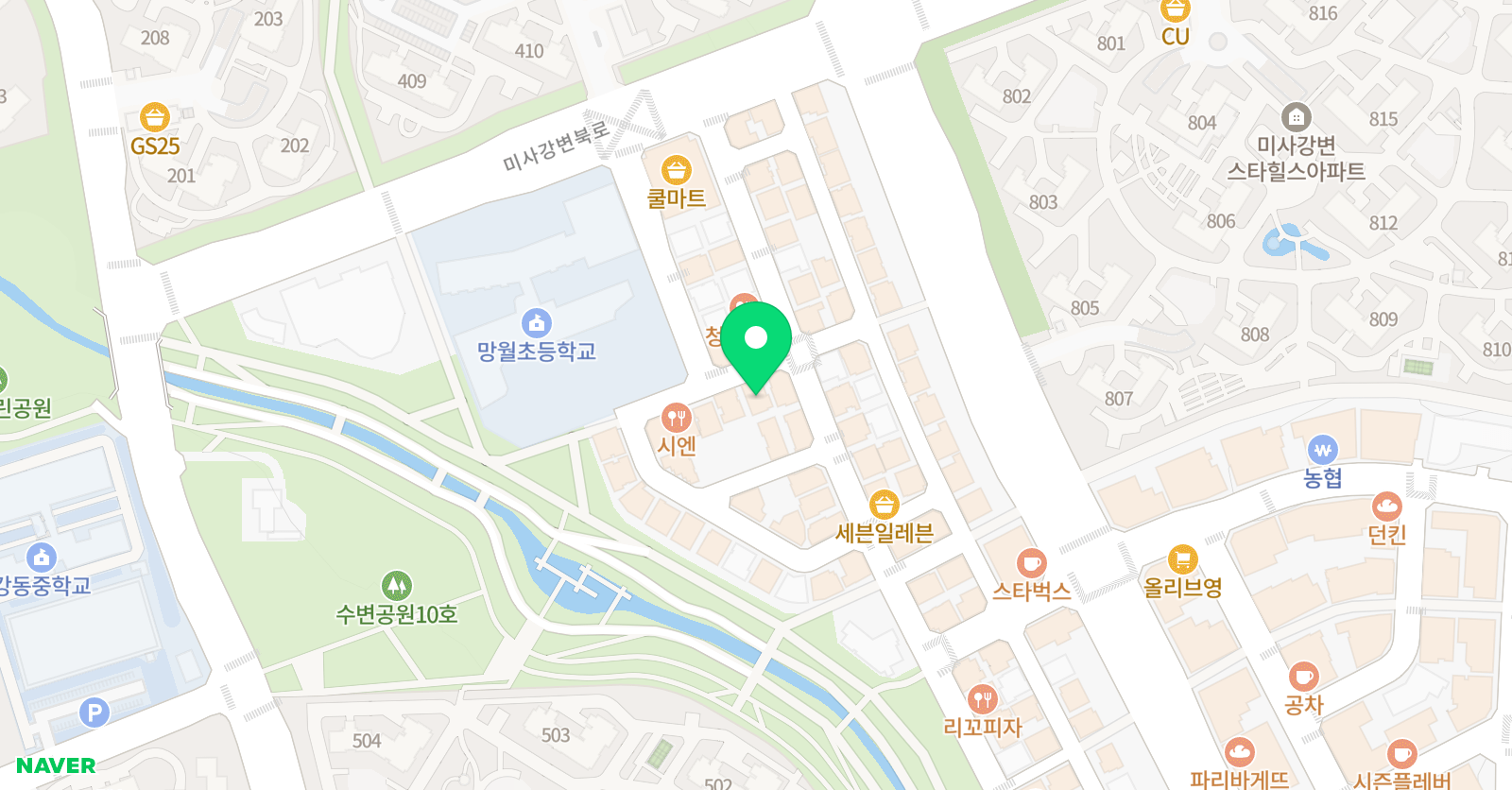 기탄 사고력교실 미사망월초금빛교실 위치