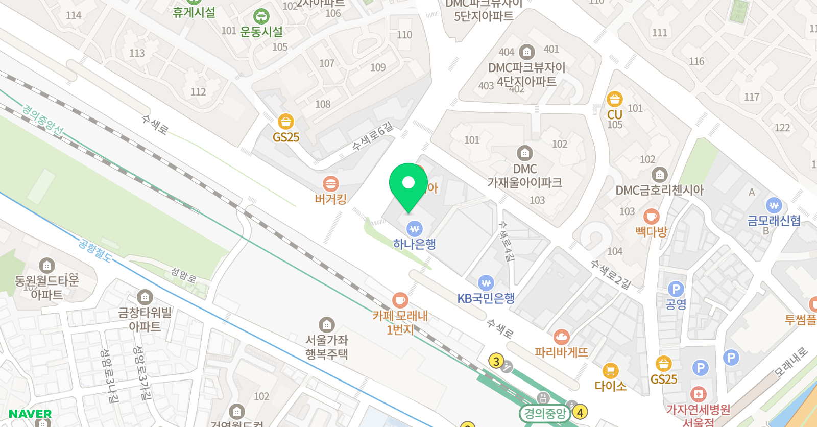 정이조주니어 영어학원 가재울캠퍼스 위치
