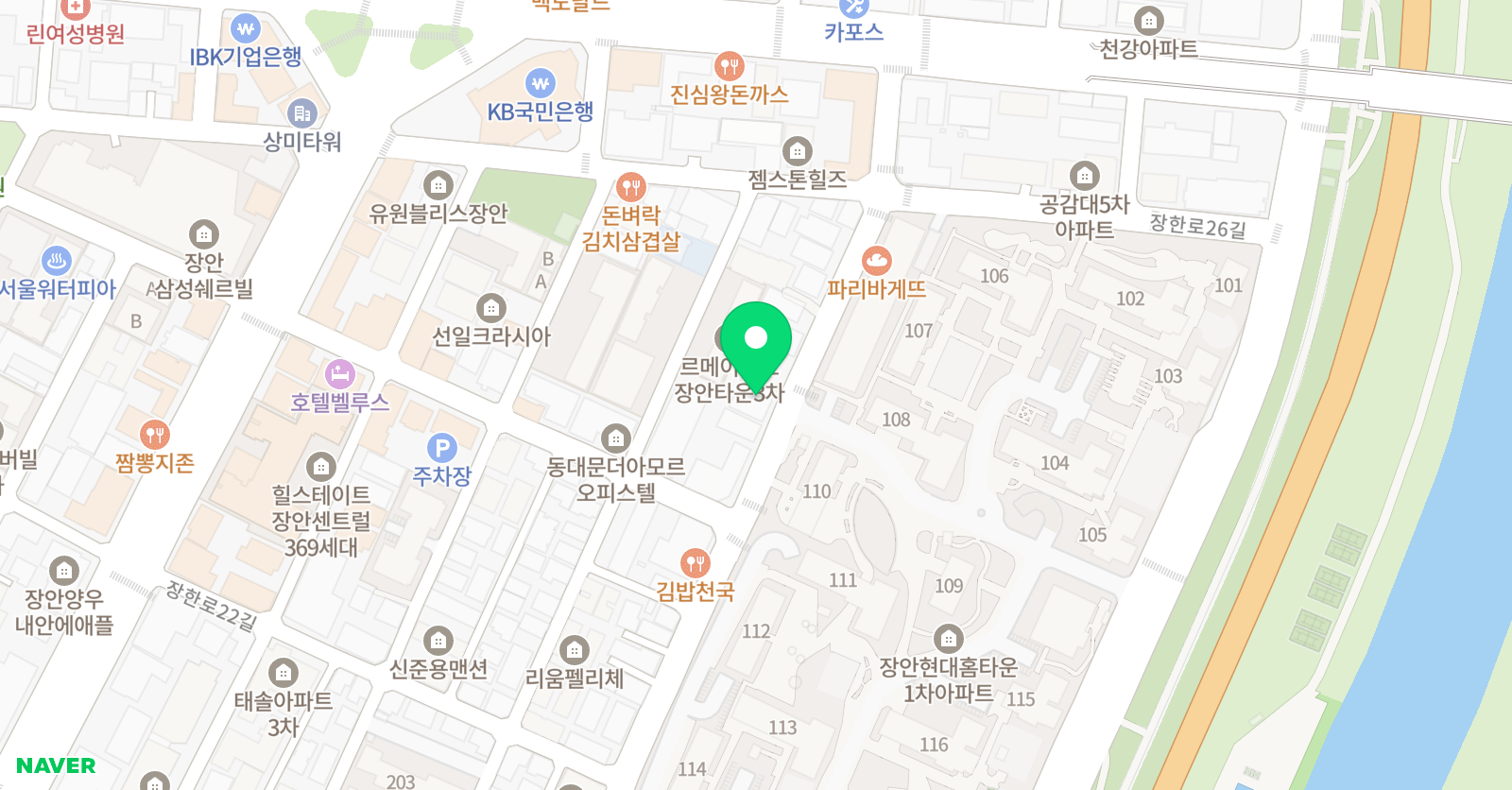 자라다남아 미술학원 동대문장안원 위치