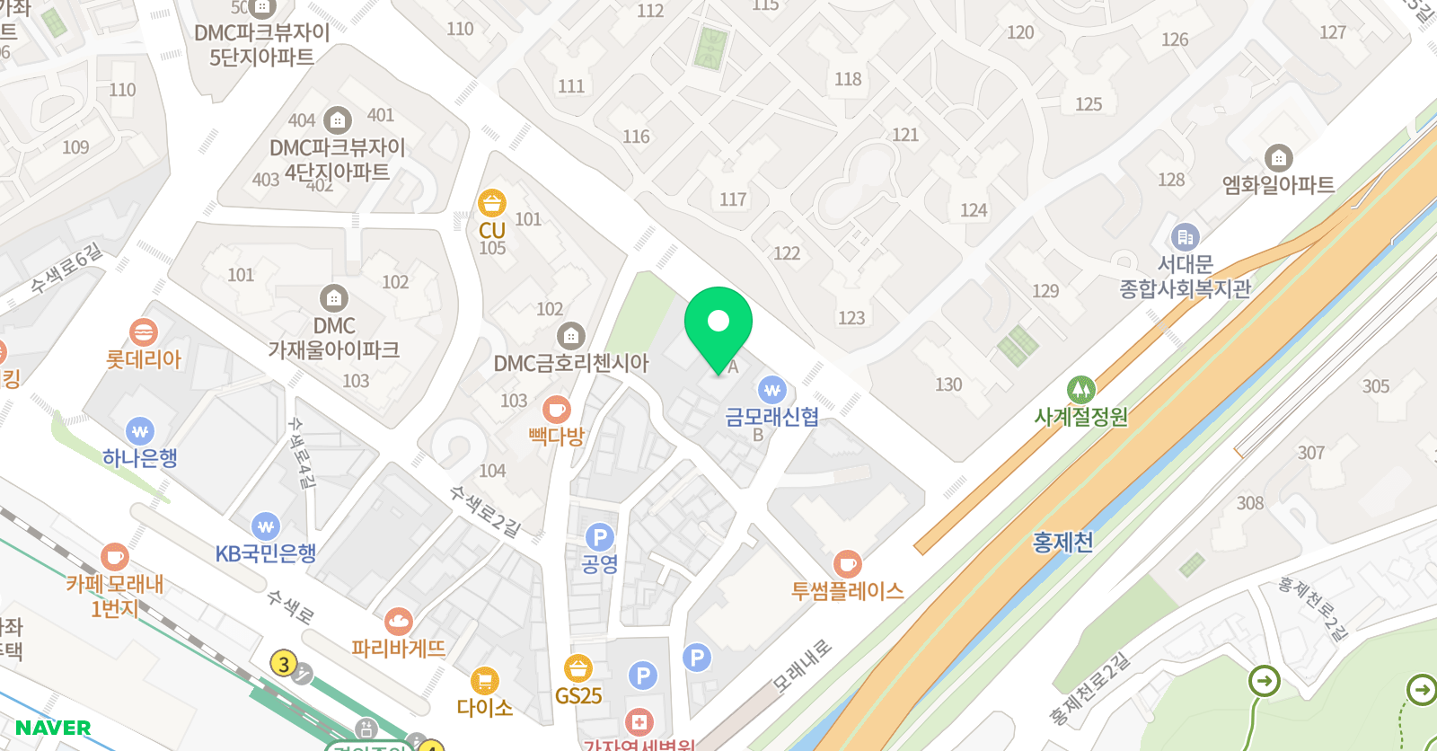 J뉴타운 영어학원 위치